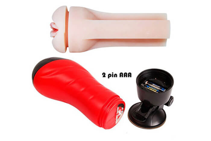 Âm đạo giả nguỵ trang đèn pin crazy bull delia, âm đạo giả cầm tay, âm đạo giả gắn tường