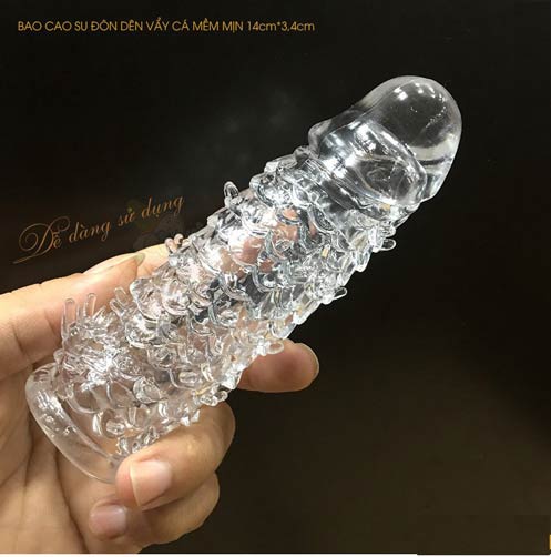 Bao cao su đôn dên vảy cá 