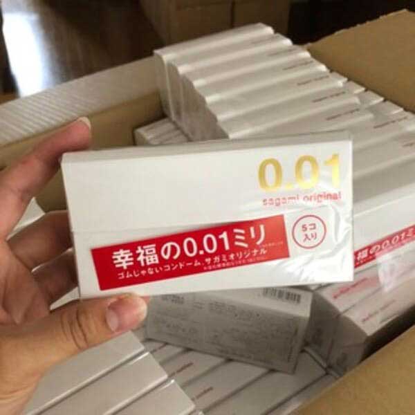 Bao cao su Sagami Original 0.01 siêu mỏng