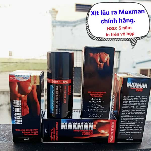 Chai Xịt Maxman Delay Spray For Men 75000