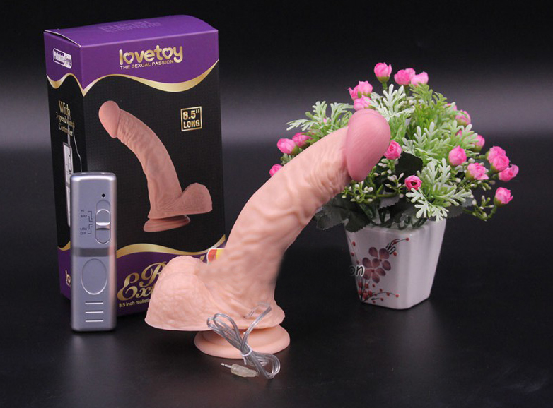 Dương vật giả hít tường có rung Lovetoy Real Extreme 8.5 inch