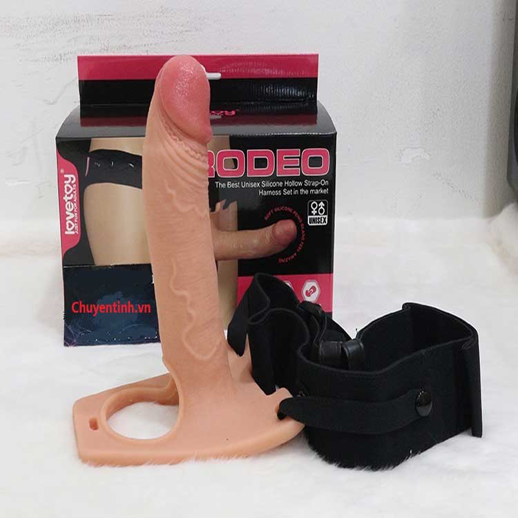 Dương vật dây đeo rỗng ruột siêu mềm Lovetoy Rodeo
