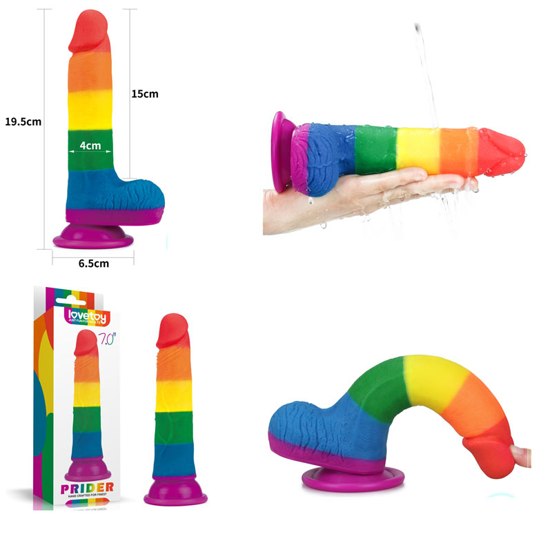 Dương Vật Giả 7 Màu Lovetoy Prider