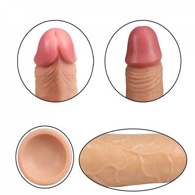Dương vật giả da nâu có đế Lovetoy Nature Cock 7 inch