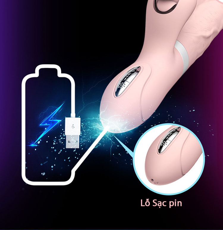 Dương vật giả Evo Mars rung thụt liếm