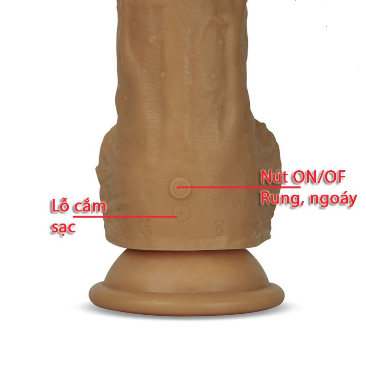 Dương vật siêu mềm rung ngoáy siêu thật Lovetoy Nature Cock Liam