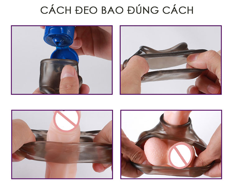 hướng dẫn sử dụng khóa dương vật silicon, kéo dài cương dương