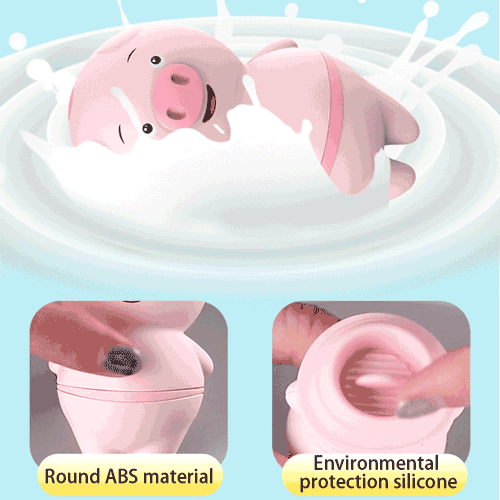 Lưỡi rung âm đạo hình con heo silicon siêu dễ thương
