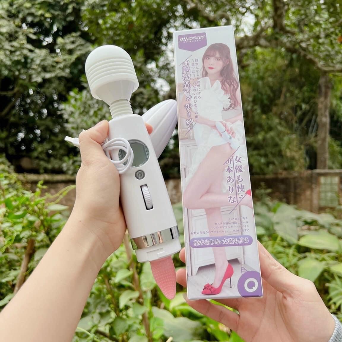 Chày rung lưỡi liếm massa điểm G 2 đầu ngụy trang tinh tế 7