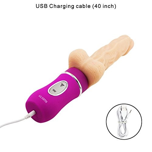 Dương vật giả rung thụt, phát nhiệt Ailighter pin sạc 5